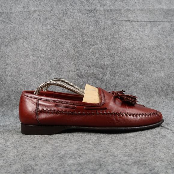 Santoni Shoes Mens 9.5 Tassel Loafer Slip On Leather Handcrafted Italian Classic